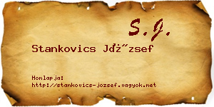 Stankovics József névjegykártya