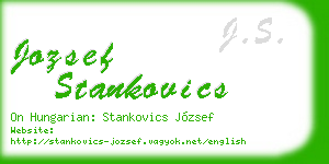 jozsef stankovics business card